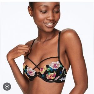 Victoria’s Secret PINK Date Strappy Push Up Bra 32DD